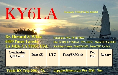 US VANITY CALL - KY6LA